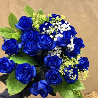 18 Blue Rose Bouquet