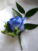 Blue Rose Buttonhole