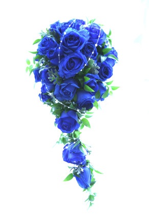 Blue Rose Bridal Shower Bouquet
