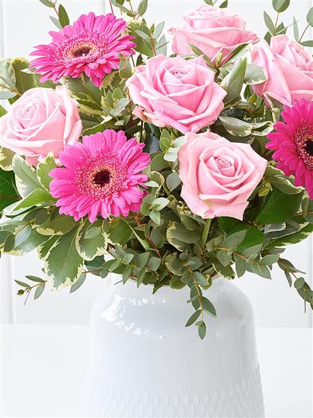 Blushing Blooms Vase