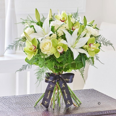 Luxury Cymbidium Orchid and Lily Handtied
